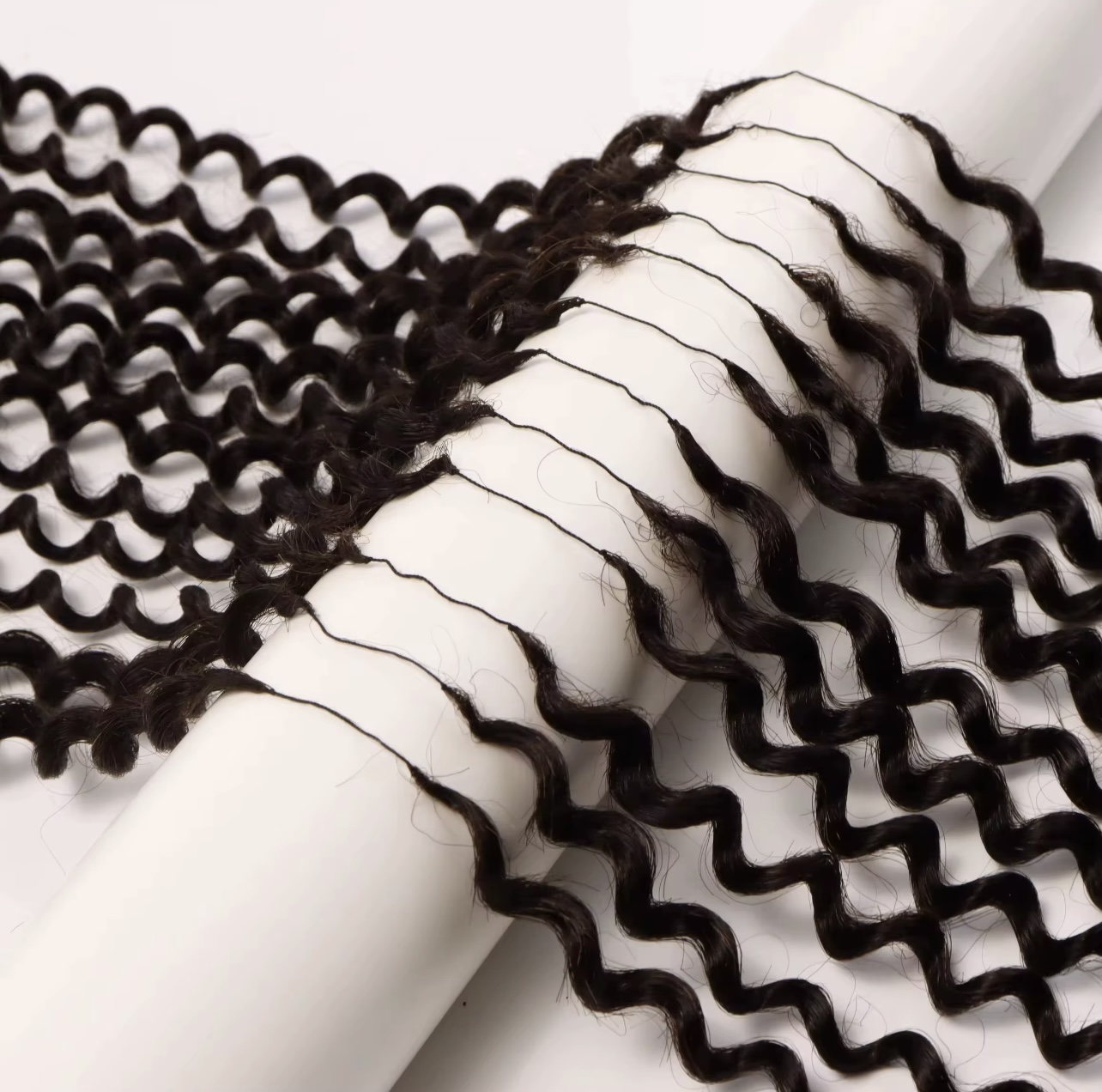 Knotless Crochet Machine Made Feather Human Hair Extension