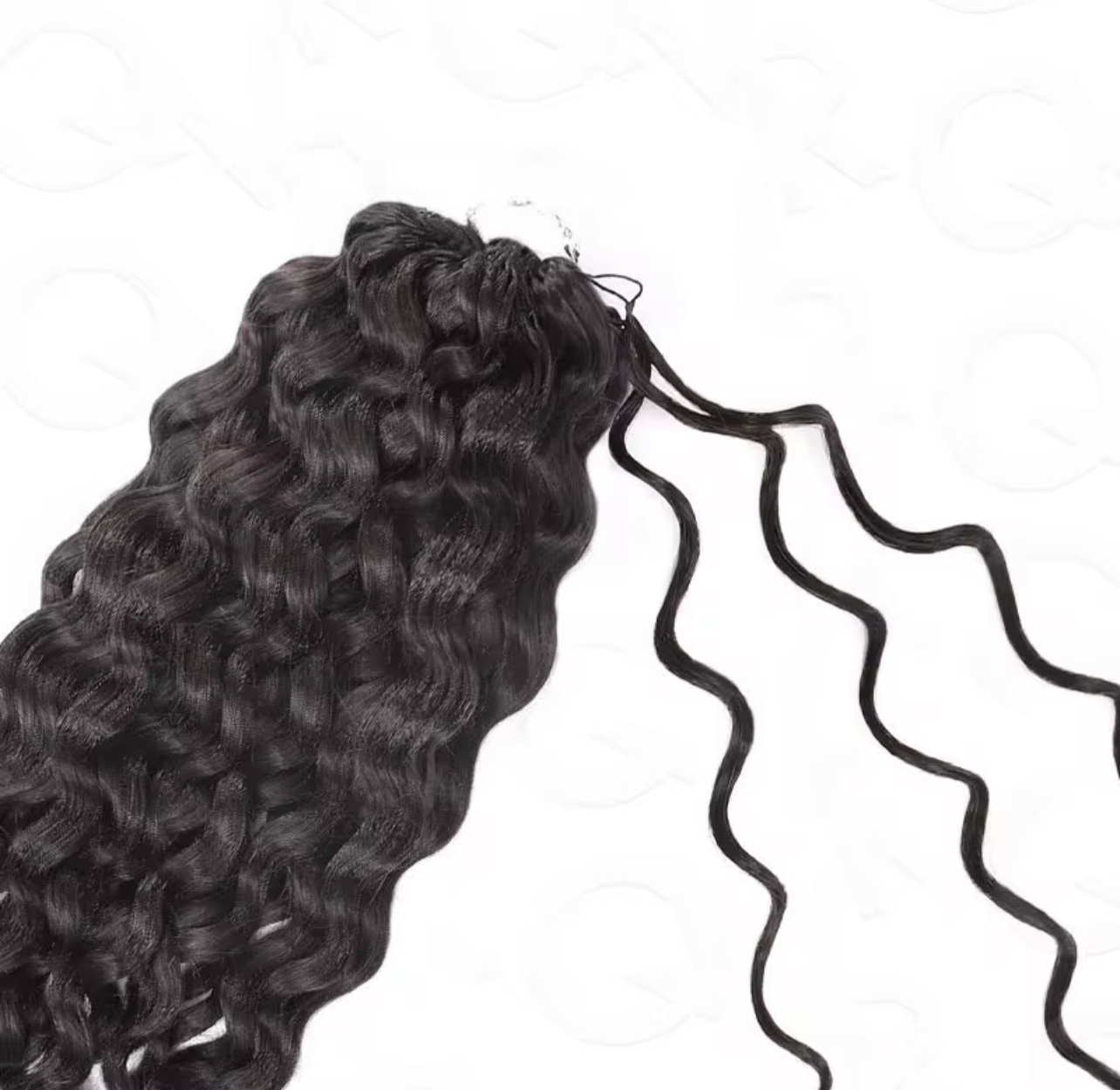 Loose Wave 3a Knotless Crochet Machine Made Feather Human Hair Extension