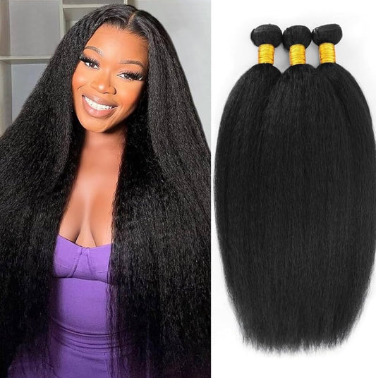 Natural Straight Textured Human Hair Bundles